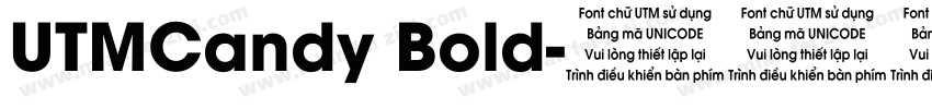 UTMCandy Bold字体转换